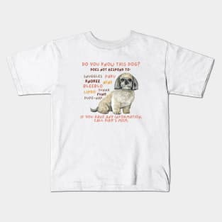 Leftover Dog Poster - Kirk - fundraiser Kids T-Shirt